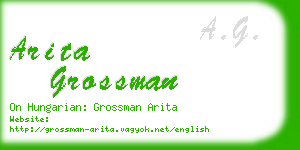arita grossman business card